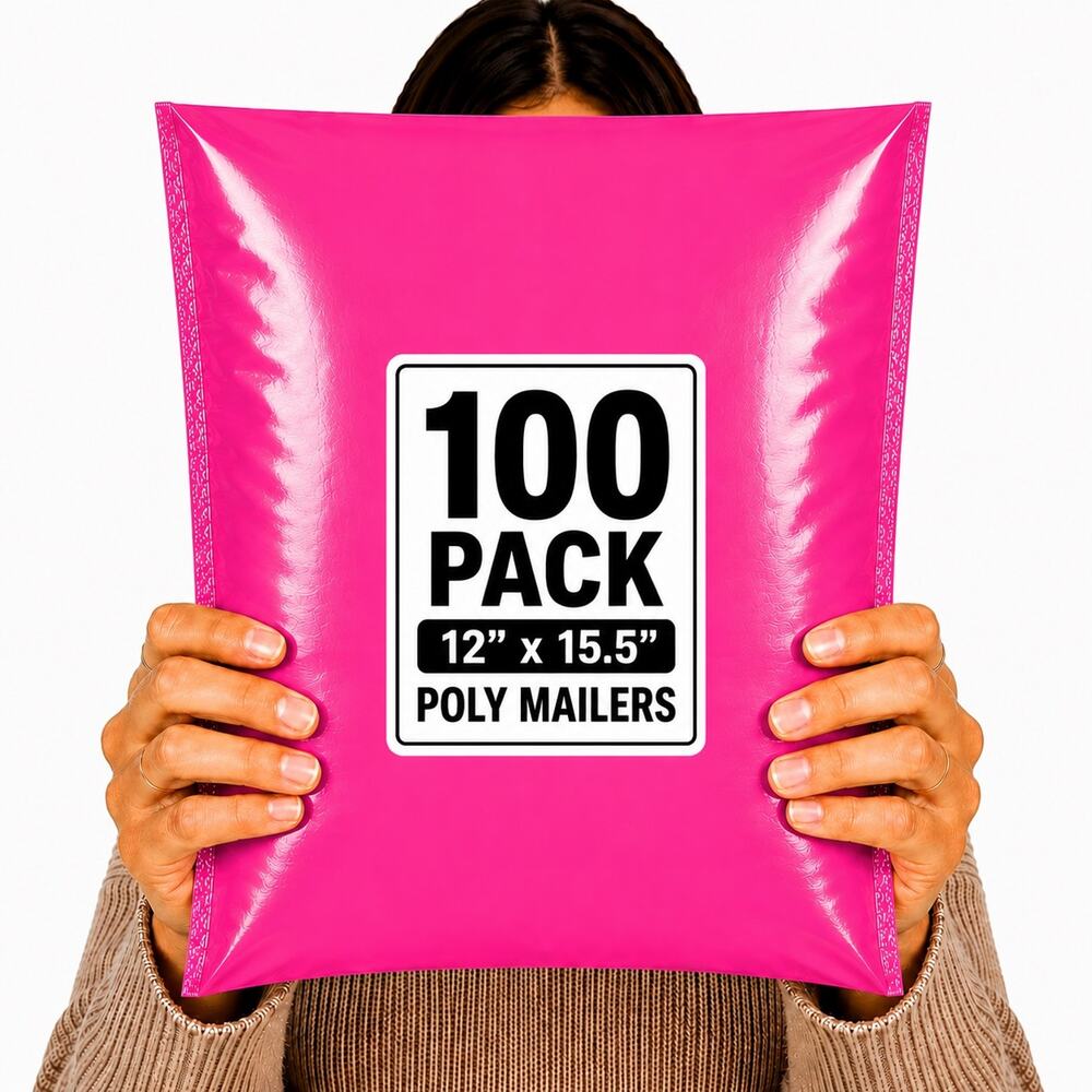 POLYMAILER 100 PACK SHIPPING MAILERS BULK RESELLER STARTER BUSINESS KIT SUPPLIES